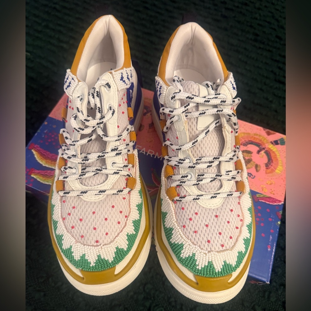 Farm Rio Multicolor Beaded Apolo Sneaker